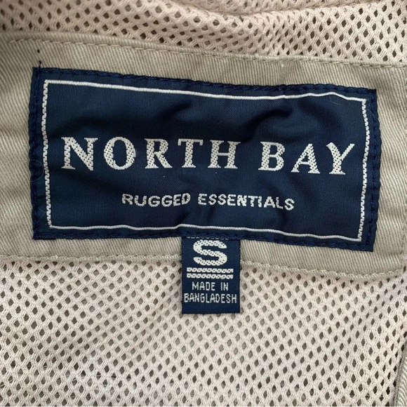 North Bay‎ Khaki Vest Adult  Small  Hiking Fishing Utility Pockets 100% Cotton - Picture 11 of 15